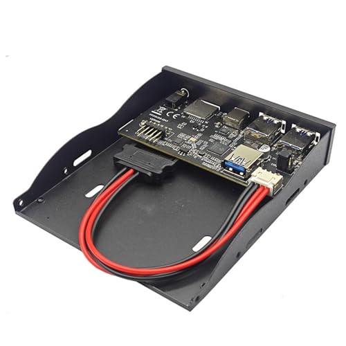 HOOLRZI USB-3.2-Splitter, Floppy-Bay, 3,5-mm-Kopfhörer-Frontpanel-Erweiterung für Computer-PC-Rack, 19-polig auf TypeC-Anschluss HOOLRZI USB-3.2-Splitter, Floppy-Bay, 3,5-mm-Kopfhörer-Frontpanel-Erweiterung für Computer-PC-Rack, 19-polig auf TypeC-Anschluss von HOOLRZI