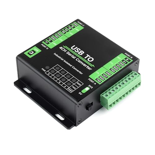 Industrieller USB Zu-4-Kanal Seriellkonverter. Der Original FT4232HL Chip Unterstützt USB Zu RS232/485/422/TTL Für Mehrere Geräte. USB Konverter Hochgeschwindigkeitsübertragung Und Automatische von HOOLRZI