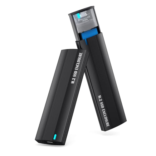 M.2 NVME/NGFF Gehäuse, 10 GB, schnelle Datenübertragung, einfache Installation, Aluminiumlegierung, schnelle Installationsgeschwindigkeit, M.2 NVMe auf USB 3.1 von HOOLRZI