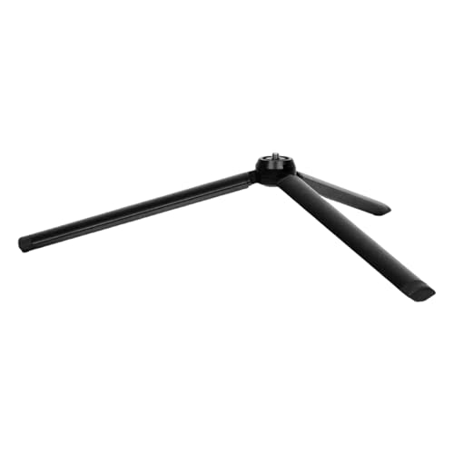 Tischstativ, Handy-Ständer, Aluminiumlegierung, mit 1/4-Zoll-Schraube für DSLR-Kamera-Stabilisator und Einbeinstativ, Schwarz Tischstativ, Handy-Ständer, Aluminiumlegierung, mit 1/4-Zoll-Schraube für DSLR-Kamera-Stabilisator und Einbeinstativ, Schwarz von HOOLRZI
