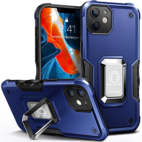 HOOMIL Armor Hülle für iPhone 12/iPhone 12 Pro, Militärischer Rundumschutz Handyhülle Stoßfest Case Schutzhülle - Blau von HOOMIL