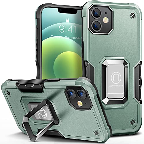 HOOMIL Armor Hülle für iPhone 12/iPhone 12 Pro, Militärischer Rundumschutz Handyhülle Stoßfest Case Schutzhülle - Grün von HOOMIL