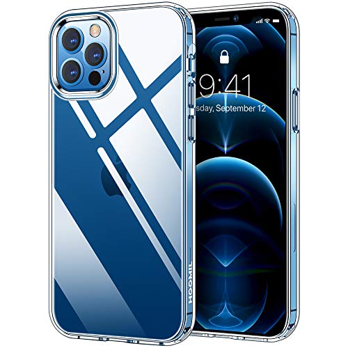 HOOMIL Clear Serie für iPhone 12 Pro Max Hülle Transparent [Extrem Kristallklar] [Unzerstörbarer Militärschutz] Handyhülle Weich Silikon Case Stoßfeste Dünne Schutzhülle - Durchsichtig von HOOMIL