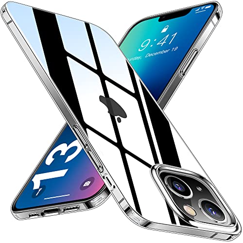 HOOMIL Clear Serie für iPhone 13 Hülle Transparent [Upgrade Anti-Vergilbungs Technologie] Weich Silikon Schutzhülle Dünne Stoßfeste Handyhülle für iPhone 13 Case - Durchsichtig von HOOMIL