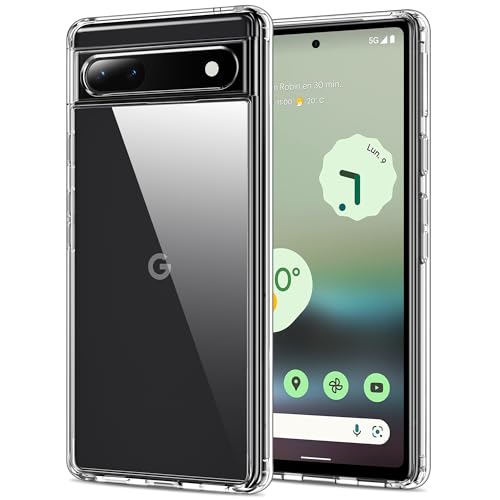 HOOMIL Crystal Clear Hülle für Google Pixel 6A, [Nie Vergilbung] [Militärisch stoßfest] Transparent TPU Schutzhülle - Durchsichtig von HOOMIL