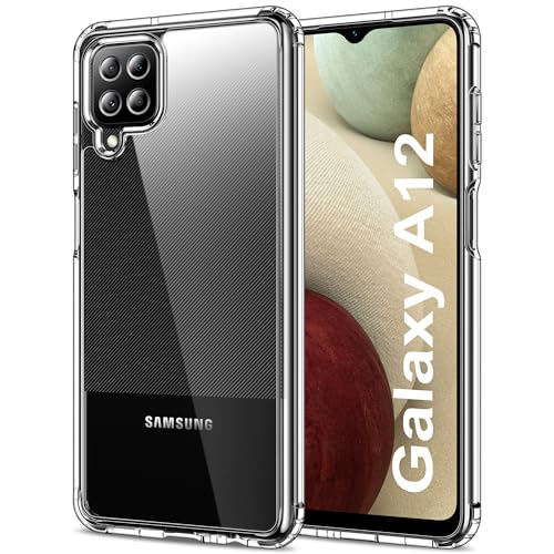 HOOMIL Crystal Clear Hülle für Samsung Galaxy A12/M12, Nie Vergilbung Transparent Case Handyhülle - Durchsichtig von HOOMIL