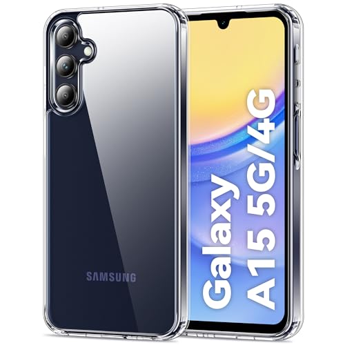 HOOMIL Crystal Clear Hülle für Samsung Galaxy A15 4G/5G, Nie Vergilbung Transparent Case Handyhülle - Durchsichtig von HOOMIL