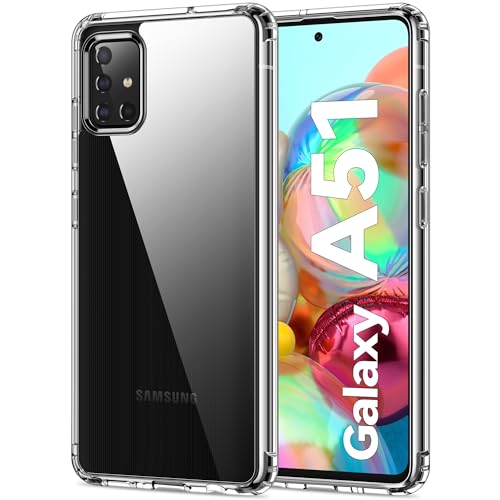 HOOMIL Crystal Clear Hülle für Samsung Galaxy A51 4G, Nie Vergilbung Transparent Case Handyhülle - Durchsichtig von HOOMIL