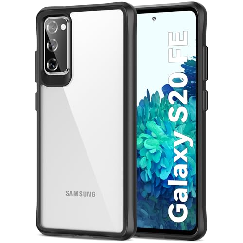 HOOMIL Crystal Clear Hülle für Samsung Galaxy S20 FE 5G/4G, Nie Vergilbung Transparent - Schwarz von HOOMIL