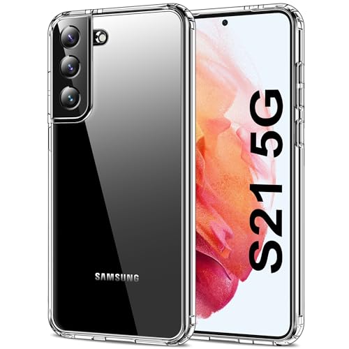 HOOMIL Crystal Clear Hülle für Samsung Galaxy S21 5G, Nie Vergilbung Transparent - Durchsichtig von HOOMIL