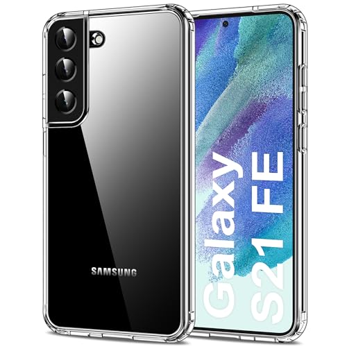 HOOMIL Crystal Clear Hülle für Samsung Galaxy S21 FE 5G, Nie Vergilbung Transparent - Durchsichtig von HOOMIL