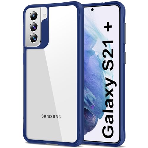 HOOMIL Crystal Clear Hülle für Samsung Galaxy S21 Plus 5G, Nie Vergilbung Transparent - Blau von HOOMIL