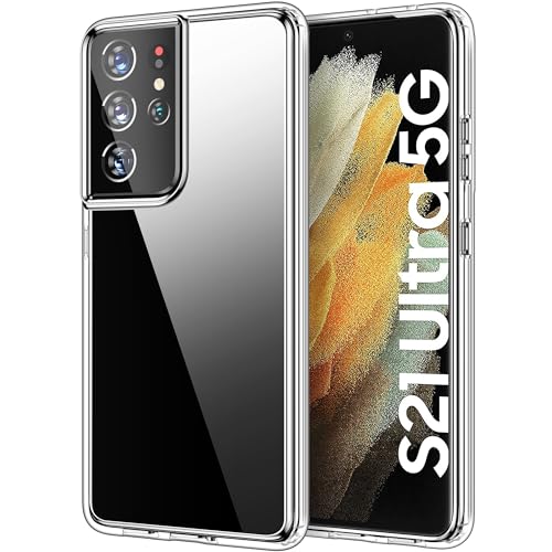 HOOMIL Crystal Clear Hülle für Samsung Galaxy S21 Ultra 5G, Nie Vergilbung Transparent - Durchsichtig von HOOMIL