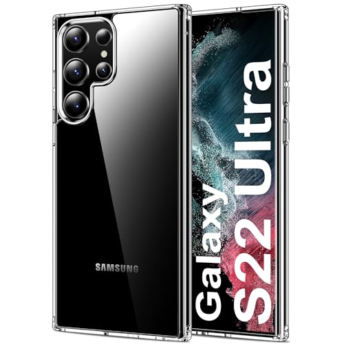 HOOMIL Crystal Clear Hülle für Samsung Galaxy S22 Ultra 5G, Nie Vergilbung Transparent Case Handyhülle - Durchsichtig von HOOMIL