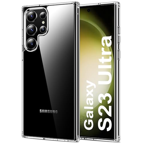 HOOMIL Crystal Clear Hülle für Samsung Galaxy S23 Ultra 5G, Nie Vergilbung Transparent - Durchsichtig von HOOMIL