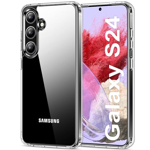 HOOMIL Crystal Clear Hülle für Samsung Galaxy S24 5G, Nie Vergilbung Transparent - Durchsichtig von HOOMIL