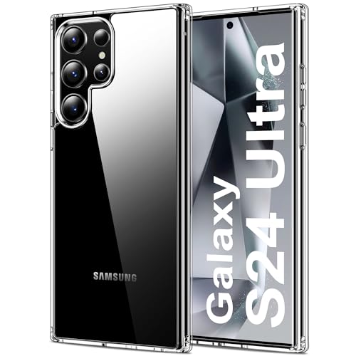 HOOMIL Crystal Clear Hülle für Samsung Galaxy S24 Ultra 5G, Nie Vergilbung Transparent - Durchsichtig von HOOMIL