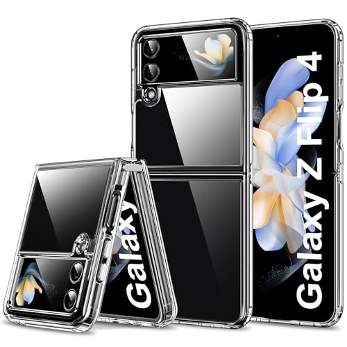 HOOMIL Crystal Clear Hülle für Samsung Galaxy Z Flip 4, Nie Vergilbung Transparent - Durchsichtig von HOOMIL