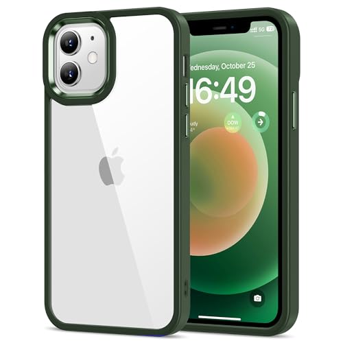 HOOMIL Crystal Clear Hülle für iPhone 12/iPhone 12 Pro, Anti Gelb Durchsichtig Handyhülle Harte Case Stoßfest Schutzhülle - Grün HOOMIL Crystal Clear Hülle für iPhone 12/iPhone 12 Pro, Anti Gelb Durchsichtig Handyhülle Harte Case Stoßfest Schutzhülle - Grün von HOOMIL