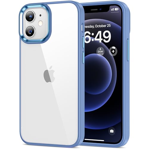 HOOMIL Crystal Clear Hülle für iPhone 12 Mini, Anti Gelb Durchsichtig Handyhülle Harte Case Stoßfest Schutzhülle - Hellblau HOOMIL Crystal Clear Hülle für iPhone 12 Mini, Anti Gelb Durchsichtig Handyhülle Harte Case Stoßfest Schutzhülle - Hellblau von HOOMIL