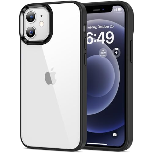 HOOMIL Crystal Clear Hülle für iPhone 12 Mini, Anti Gelb Durchsichtig Handyhülle Harte Case Stoßfest Schutzhülle - Schwarz HOOMIL Crystal Clear Hülle für iPhone 12 Mini, Anti Gelb Durchsichtig Handyhülle Harte Case Stoßfest Schutzhülle - Schwarz von HOOMIL