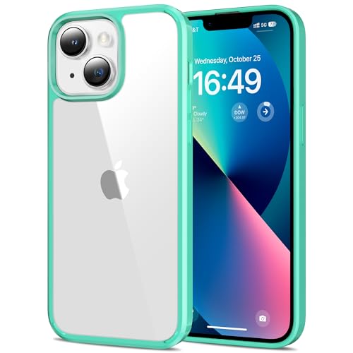 HOOMIL Crystal Clear Hülle für iPhone 13 6,1 Zoll, Nie Vergilbung Transparent - Mintgrün HOOMIL Crystal Clear Hülle für iPhone 13 6,1 Zoll, Nie Vergilbung Transparent - Mintgrün von HOOMIL
