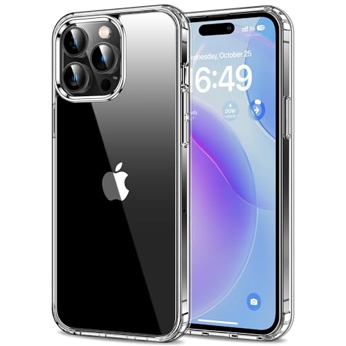 HOOMIL Crystal Clear Hülle für iPhone 14 Pro, Nie Vergilbung Transparent - Durchsichtig von HOOMIL