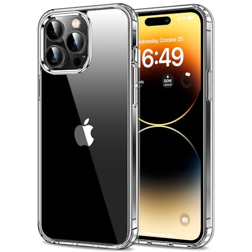 HOOMIL Crystal Clear Hülle für iPhone 14 Pro Max, Nie Vergilbung Transparent - Durchsichtig von HOOMIL