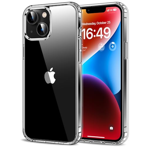 HOOMIL Crystal Clear Hülle für iPhone 14 und iPhone 13, Nie Vergilbung Transparent - Durchsichtig von HOOMIL