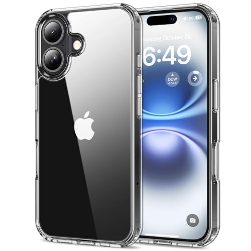 HOOMIL Crystal Clear Hülle für iPhone 16 Plus, Anti Gelb Durchsichtig Handyhülle Stoßfest Schutzhülle - Transparent HOOMIL Crystal Clear Hülle für iPhone 16 Plus, Anti Gelb Durchsichtig Handyhülle Stoßfest Schutzhülle - Transparent von HOOMIL