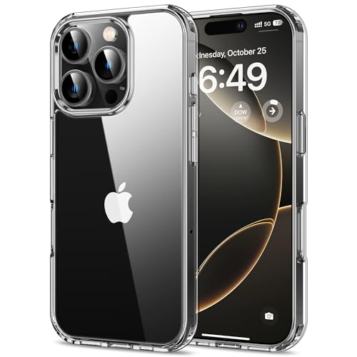 HOOMIL Crystal Clear Hülle für iPhone 16 Pro, Anti Gelb Durchsichtig Handyhülle Stoßfest Schutzhülle - Transparent HOOMIL Crystal Clear Hülle für iPhone 16 Pro, Anti Gelb Durchsichtig Handyhülle Stoßfest Schutzhülle - Transparent von HOOMIL