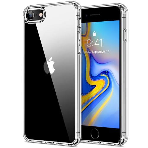 HOOMIL Crystal Clear Hülle für iPhone SE 2022 (3. Generation)/iPhone SE 2020 (2. Generation)/iPhone 8/iPhone 7, Anti Gelb Durchsichtig Handyhülle Stoßfest Schutzhülle - Transparent HOOMIL Crystal Clear Hülle für iPhone SE 2022 (3. Generation)/iPhone SE 2020 (2. Generation)/iPhone 8/iPhone 7, Anti Gelb Durchsichtig Handyhülle Stoßfest Schutzhülle - Transparent von HOOMIL