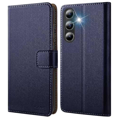 HOOMIL MagFlip Handyhülle für Samsung Galaxy A55 5G Hülle, Premium Leder Case Klappbar Schutzhülle für Samsung A55 5G - Blau von HOOMIL