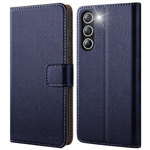 HOOMIL MagFlip Hülle für Samsung Galaxy S23, Premium Leder Tasche Klappbar Handyhülle Schutzhülle - Blau von HOOMIL