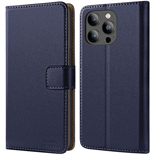 HOOMIL MagFlip Serie Handyhülle für iPhone 13 Pro Hülle, [2023 Handwerk Upgraded] Premium Leder Case Klappbar Schutzhülle für iPhone 13 Pro Tasche - Blau von HOOMIL