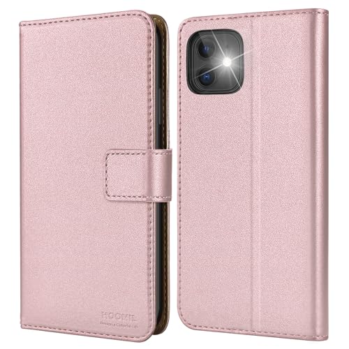 HOOMIL MagFlip Serie Kompatibel mit iPhone 11 Hülle, Premium-Leder Case Handyhülle Schutzhülle - Roségold von HOOMIL