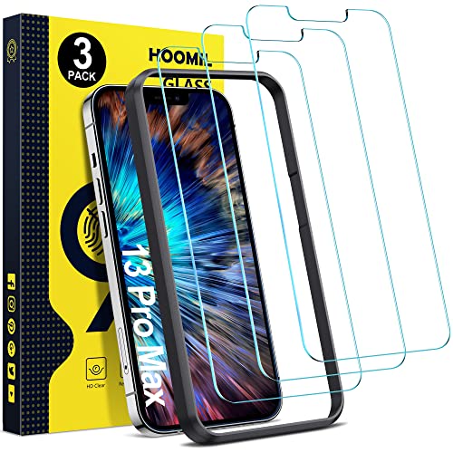 HOOMIL Schutzfolie für iPhone 13 Pro Max und iPhone 14 Plus 6.7 Zoll, Kratzfest, 9H Härte Folie, Ultra-HD, 3 Stück von HOOMIL