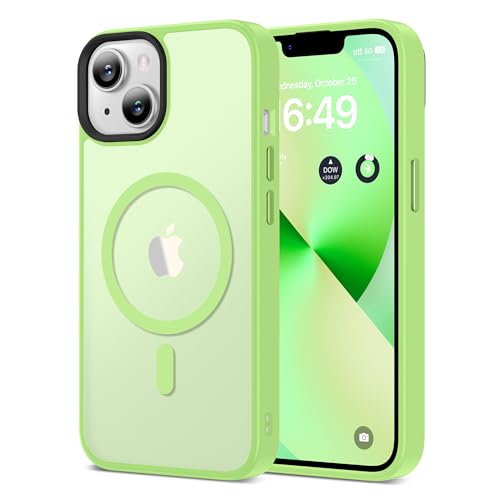 HOOMIL Starke Magnetische Hülle für iPhone 13, Kompatibel mit MagSafe, Militärschutz, Stoßfest, Kratzfest, Transluzent Matt Case Schutzhülle - Hellgrün HOOMIL Starke Magnetische Hülle für iPhone 13, Kompatibel mit MagSafe, Militärschutz, Stoßfest, Kratzfest, Transluzent Matt Case Schutzhülle - Hellgrün von HOOMIL