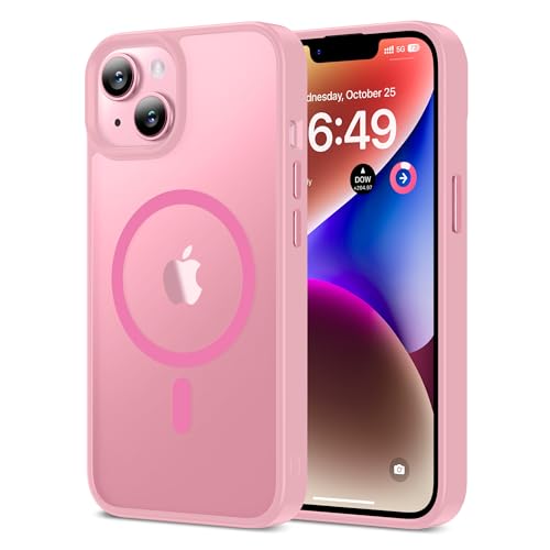 HOOMIL Starke Magnetische Hülle für iPhone 14, Kompatibel mit MagSafe, Militärschutz, Stoßfest, Kratzfest, Transluzent Matt Case Schutzhülle - Rosa HOOMIL Starke Magnetische Hülle für iPhone 14, Kompatibel mit MagSafe, Militärschutz, Stoßfest, Kratzfest, Transluzent Matt Case Schutzhülle - Rosa von HOOMIL
