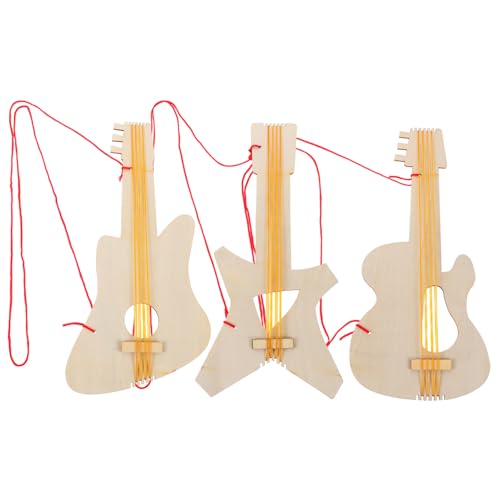 HOOTNEE 3 Stück Holzgitarren, Gefälschte Gitarre, DIY Holzmagnete, Leere Holzhandwerksausschnitte, Scheiben, Holzinstrumentenbehänge, Holzmusikbrett, Holzgitarrenhandwerk, HOOTNEE 3 Stück Holzgitarren, Gefälschte Gitarre, DIY Holzmagnete, Leere Holzhandwerksausschnitte, Scheiben, Holzinstrumentenbehänge, Holzmusikbrett, Holzgitarrenhandwerk, von HOOTNEE