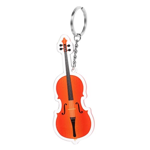 HOOTNEE Cello Schlüsselanhänger, Instrumenten Schlüsselanhänger, Dekorativer Schlüsselanhänger, Musik Stil, Schlüsselanhänger, Instrumenten Schlüsselanhänger, Anhänger, Rucksack HOOTNEE Cello Schlüsselanhänger, Instrumenten Schlüsselanhänger, Dekorativer Schlüsselanhänger, Musik Stil, Schlüsselanhänger, Instrumenten Schlüsselanhänger, Anhänger, Rucksack von HOOTNEE