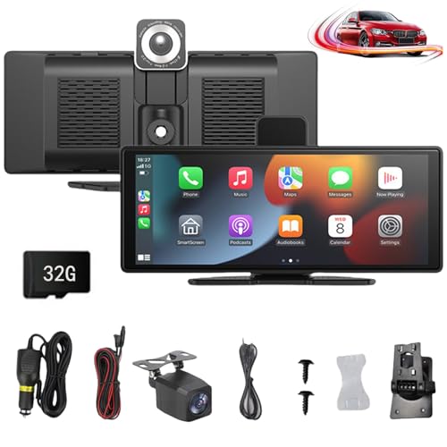 Car Tablet Pro Max 2025, 10,26" HD Getcartablet Pro Max mit Rückfahrkamera, kabelloses 4k-Tablet mit Doppelobjektiv und Dashcam, Carplay- und Android Auto-Bildschirmempfänger, GPS-Navigation/Sprachste Car Tablet Pro Max 2025, 10,26" HD Getcartablet Pro Max mit Rückfahrkamera, kabelloses 4k-Tablet mit Doppelobjektiv und Dashcam, Carplay- und Android Auto-Bildschirmempfänger, GPS-Navigation/Sprachste von HOPASRISEE
