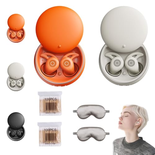 HOPASRISEE Novonell Snooze Pods Pro, Anti-Schnarch-Kopfhorer mit ANC, SchlafkopfhöRer Bluetooth, SchlafkopfhöRer SeitenschläFer füR SeitenschläFer, Ultra Comfortable & Noiseless Sleeping(Grau+Orange) HOPASRISEE Novonell Snooze Pods Pro, Anti-Schnarch-Kopfhorer mit ANC, SchlafkopfhöRer Bluetooth, SchlafkopfhöRer SeitenschläFer füR SeitenschläFer, Ultra Comfortable & Noiseless Sleeping(Grau+Orange) von HOPASRISEE