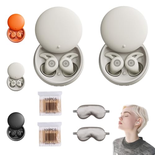 HOPASRISEE Novonell Snooze Pods Pro, Anti-Schnarch-Kopfhorer mit ANC, SchlafkopfhöRer Bluetooth, SchlafkopfhöRer SeitenschläFer füR SeitenschläFer, Ultra Comfortable & Noiseless Sleeping(Grau+Grau) HOPASRISEE Novonell Snooze Pods Pro, Anti-Schnarch-Kopfhorer mit ANC, SchlafkopfhöRer Bluetooth, SchlafkopfhöRer SeitenschläFer füR SeitenschläFer, Ultra Comfortable & Noiseless Sleeping(Grau+Grau) von HOPASRISEE