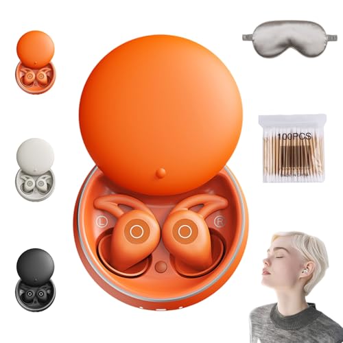 HOPASRISEE Novonell Snooze Pods Pro, Anti-Schnarch-Kopfhorer mit ANC, SchlafkopfhöRer Bluetooth, SchlafkopfhöRer SeitenschläFer füR SeitenschläFer, Ultra Comfortable & Noiseless Sleeping(Orange) HOPASRISEE Novonell Snooze Pods Pro, Anti-Schnarch-Kopfhorer mit ANC, SchlafkopfhöRer Bluetooth, SchlafkopfhöRer SeitenschläFer füR SeitenschläFer, Ultra Comfortable & Noiseless Sleeping(Orange) von HOPASRISEE