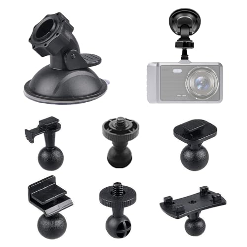 HOPEYMY26 Auto Saugnapf Fuer Dashcam Halterung Auto Saugnapf Dash Cam 360° Drehung Mit 6 Adaptern Zur Verwendung In Navigationsgeräten, Kameras, Windschutzscheiben Und Armaturenbrettern Von Autos von HOPEYMY26