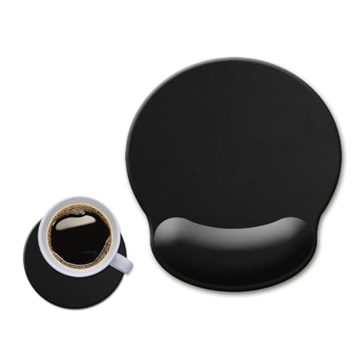 HOPONY Ergonomisches Mauspad mit Handgelenkstütze, Gel-Mauspad mit Handgelenkauflage, bequemes Computer-Mauspad für Laptop, Schmerzlinderung, 22.9x25.4 cm, Schwarz HOPONY Ergonomisches Mauspad mit Handgelenkstütze, Gel-Mauspad mit Handgelenkauflage, bequemes Computer-Mauspad für Laptop, Schmerzlinderung, 22.9x25.4 cm, Schwarz von HOPONY