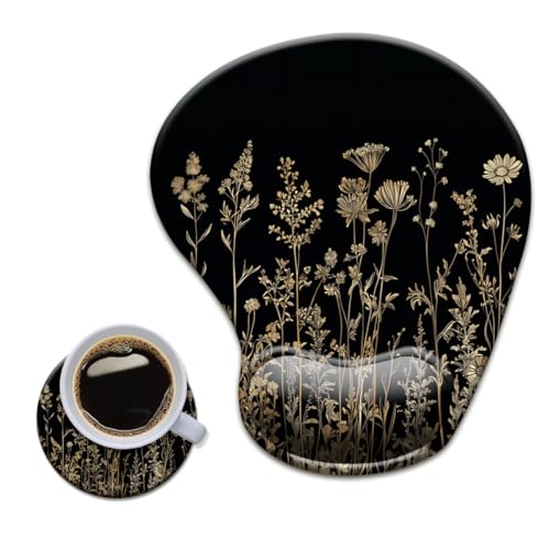 HOPONY Gel-Handgelenkauflage, ergonomisches Büro-Mauspad mit Handgelenkstütze, rutschfest, Schreibtischzubehör, Matte für Zuhause und Spiel, Dekoration, kleine Blume HOPONY Gel-Handgelenkauflage, ergonomisches Büro-Mauspad mit Handgelenkstütze, rutschfest, Schreibtischzubehör, Matte für Zuhause und Spiel, Dekoration, kleine Blume von HOPONY