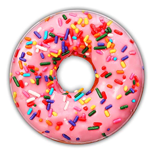 HOPONY Mauspad mit genähtem Rand, Premium-Mauspad mit wasserdichter, rutschfester Gummiunterseite, niedliches rundes Mousepad für Laptop, Computer, Büro, Schreibtischzubehör, 20 x 20 cm, Donut HOPONY Mauspad mit genähtem Rand, Premium-Mauspad mit wasserdichter, rutschfester Gummiunterseite, niedliches rundes Mousepad für Laptop, Computer, Büro, Schreibtischzubehör, 20 x 20 cm, Donut von HOPONY