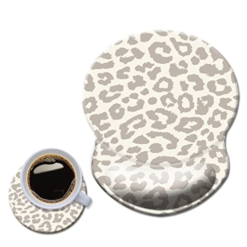 Mauspad mit Handgelenkstütze, rutschfeste Mousepad Handgelenkauflage für Büro Zubehör, Computer, Laptop & Mac, langlebig & bequem & leicht, ergonomisches Mauspad, Leopardenmuster Mauspad mit Handgelenkstütze, rutschfeste Mousepad Handgelenkauflage für Büro Zubehör, Computer, Laptop & Mac, langlebig & bequem & leicht, ergonomisches Mauspad, Leopardenmuster von HOPONY